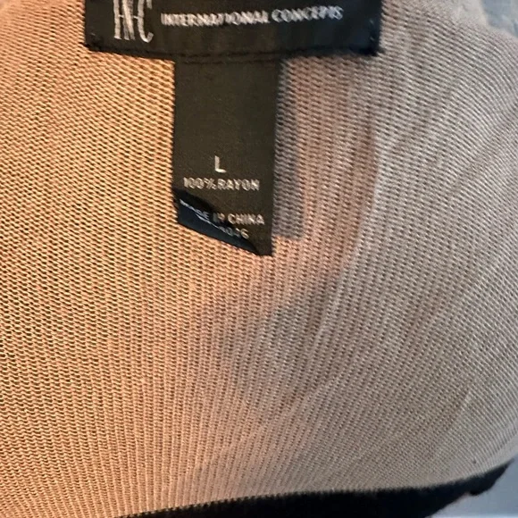 INC International Concepts Beige & Black Open Cardigan – Good Condition - Picture 3 of 5